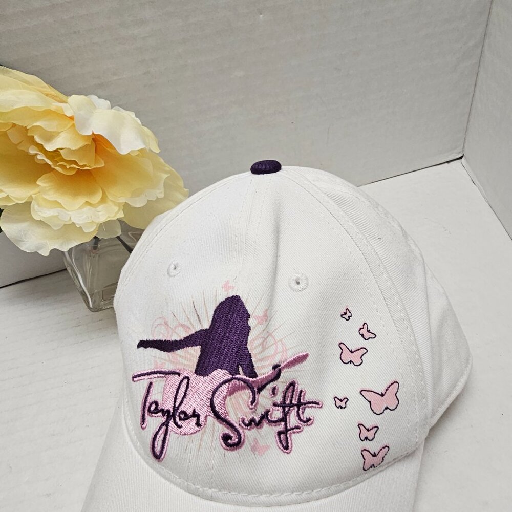 Taylor Swift RARE Adjustable Back Hat Cap Purple Pink Butterfly Love Love Love ❤ - Picture 3 of 14